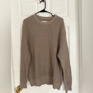 Hollister Taupe Knit Sweater (XL)